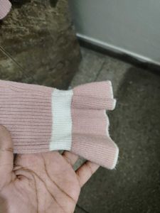 Cute Pink Ruffle Sweater