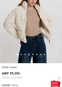 Off White Puffer Jacket