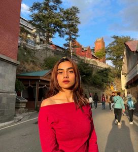 Red Assymetrical Top