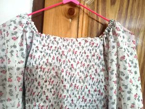 Floral Smocked Blouse