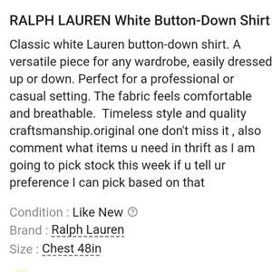 Ralph Lauren White Shirt