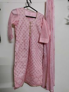 Beautiful Pink New Stitched Kurta Set