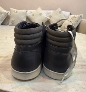 Stylish Grey High-Top Sneakers