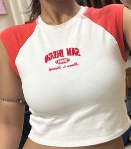 San Diego Embroidered Colorblocked Tee