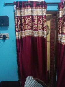 Elegant Maroon Curtains