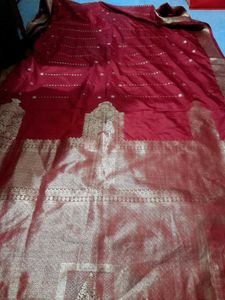 Red Banarsi Saree