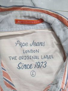 pepe geans Striped Casual Shirt