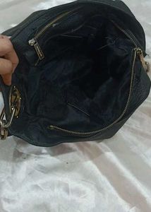 Black Leather Shoulder Bag