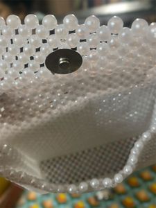Beaded White Purse