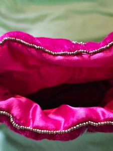 Pink Heavy Potli