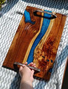Wood &amp; Resin Serving Tray