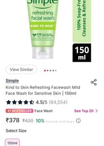 Simple Kind To Skin Face Wash