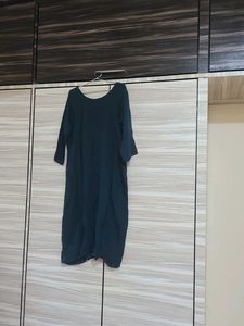 Dark green handwork kurti size 44