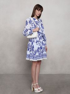 FLORAL TIERED MINI DRESS