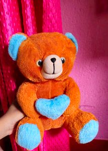 Orange & Blue Teddy Bear Plushie