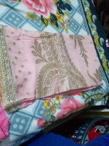 Elegant Pink Ethnic stitched kurti palazo and dupa