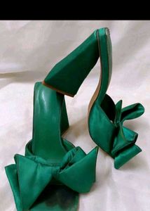 Designer Green Heels