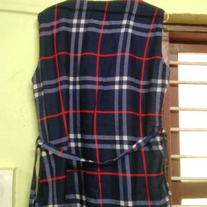 Plaid Sleeveless Dress