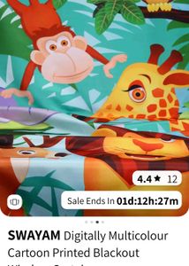 Kids Curtain Animal Print