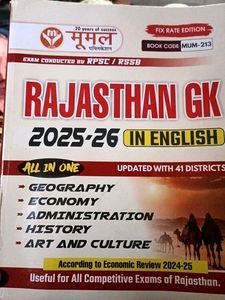 Rajasthan GK 2025-26 in english