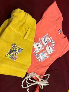 Cute Girls T-Shirt &amp; Shorts Set