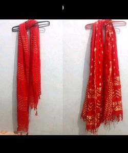 Combo Of 2 Beautiful Red Dupatta