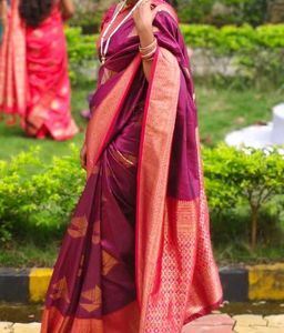 Elegant Purple Saree