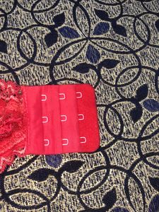 Red Lace Strapless Bra