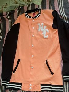 Peach Varsity Jacket