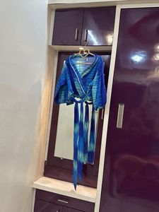 Blue Printed Top
