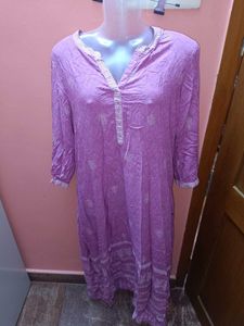 Xl Avaasa Lavender Pinkish  Kurta