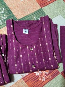 Maroon Kurti Set