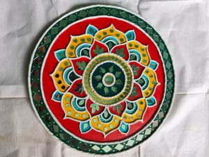 Beautiful Lippan Art On MDF Board