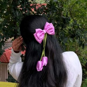 Red Cherry Hair Bow