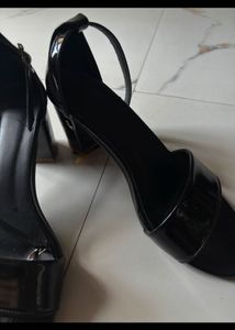 Black Heeled Sandals