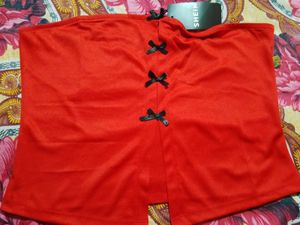 Chic Red Tube Top Rose House