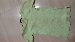 Green Ribbed Top