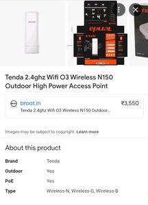 TENDA O3 WIFI ROUTER 5KM RANGE