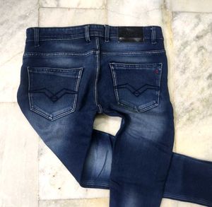 Dark Blue Denim Jeans