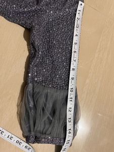 Gray Embellished Maxi Dress