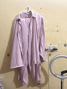 Lilac Embellished Pant Suit