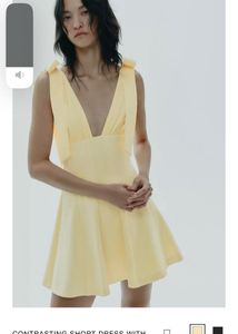Zara Yellow Mini Dress