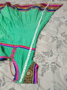 Gorgeous Green Embroidered Anarkali