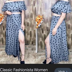 Cord Set Polka Dot Print