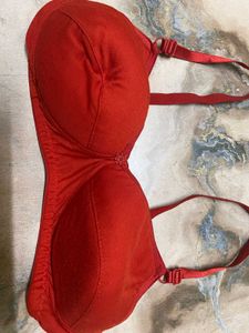 Red Padded Bra