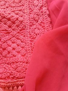 Crochet Detail Balloon Sleeve Top