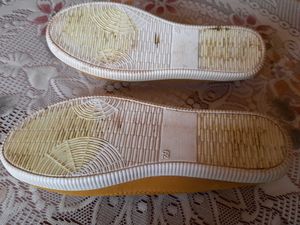 Soft Suede Type Moccasins Mustard