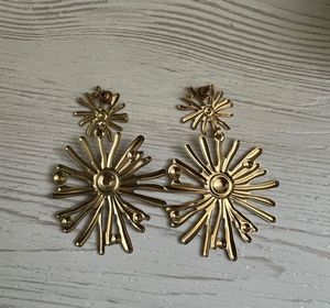 Golden Flower Earrings
