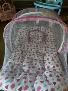 Baby Mattress With Pillow And Mosquito Net
