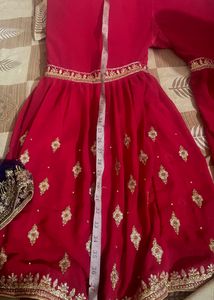 Sharara Set Blue Pink Combination